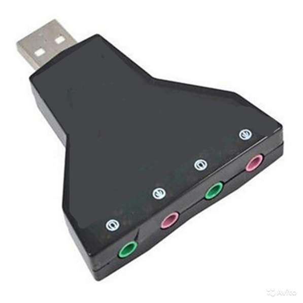Внешняя USB звуковая стерео карта адаптер в Брянске фото 3