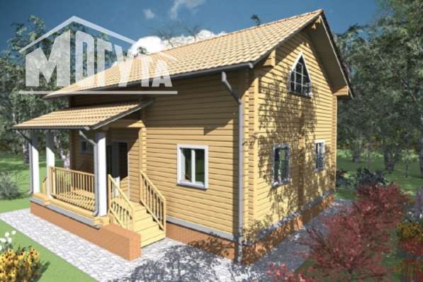 Проект летнего деревянного дома Летний-106