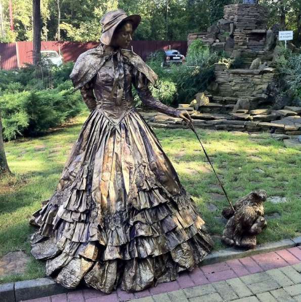 Живые статуи на встречу гостей на мероприятие в Краснодаре фото 8