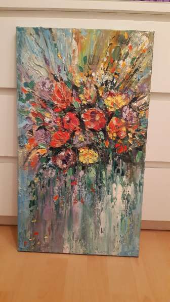 Картина маслом Букет цветов в Москве фото 11