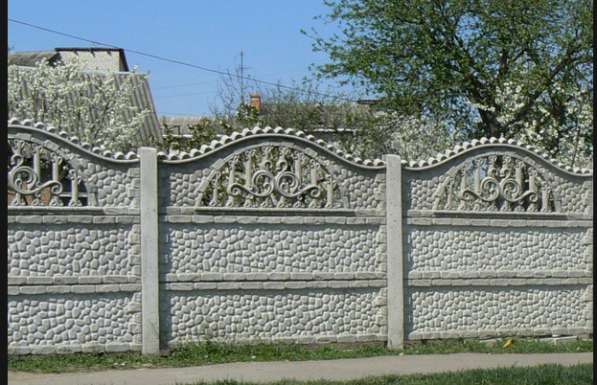 Декоративные железобетонные заборы в Ростове-на-Дону фото 6