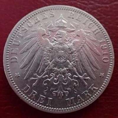 Германия. Гамбург. 3 марки 1910 ( J) . в Щелково