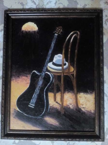 Картина Гитара (живопись масло, мастихин) в Москве