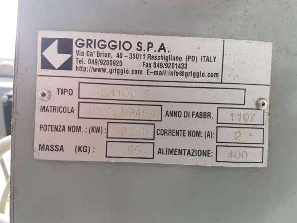 Станок для заточки и разводки ленточных пил Griggio GM 104 S в Электростале фото 9