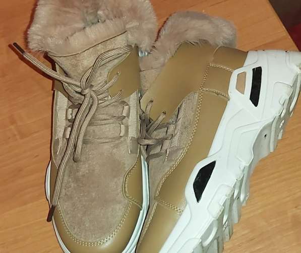 Зимние ботинки, наруральная замша, кожа мех. на 37р в Москве