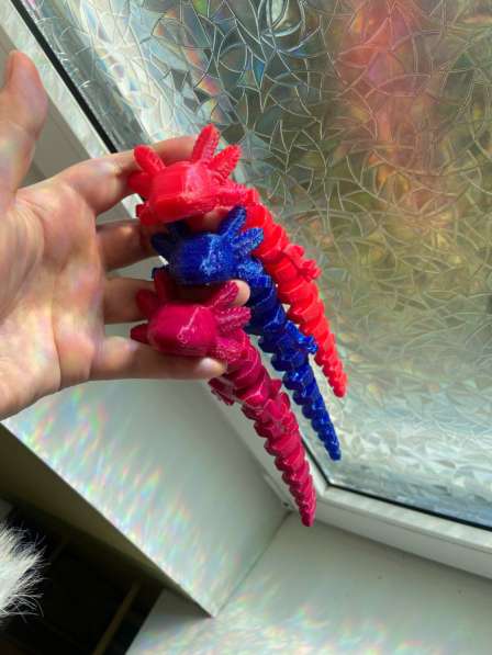 Аксолотль игрушка 3D печать в Москве