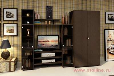 Гостиная &laquo;Рубис&raquo; венге (Столлайн)