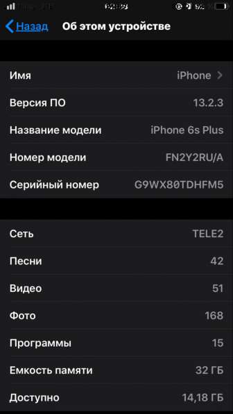 ОРИГИНАЛЬНЫЙ Айфон 6s plus в Санкт-Петербурге фото 6