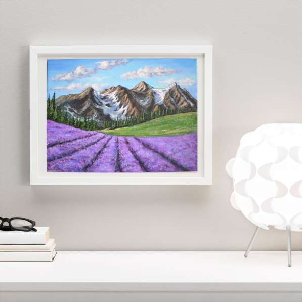 Продам картину "Горный пейзаж с цветущей лавандой"