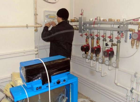 Отопление водоснабжение канализация коттеджа Монтаж сервис в Москве