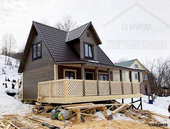 Пристройка террасы в Королёве фото 14
