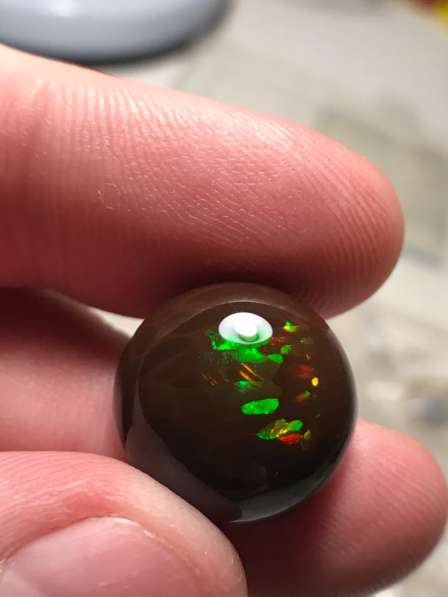 Натуральный опал 15,5 карат Круглый кабошон в Москве фото 6