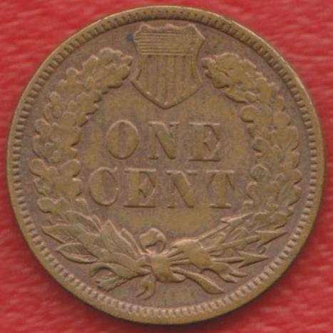 США 1 цент 1887 г. №1 без знака мондвора Филадельфия