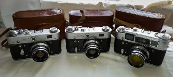 Плёночные фотоаппараты ФЭД-3 и ФЭД-4 в 