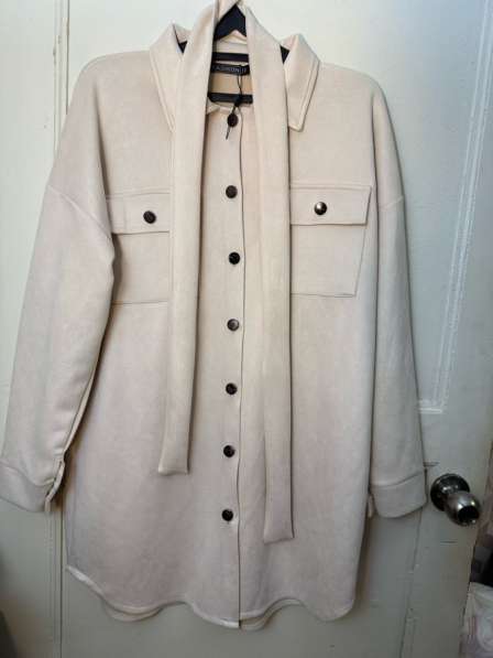 Платье -рубашка из экозамши