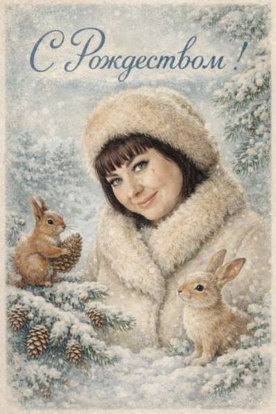 Новогодняя / Рождественская открытка с вашим фото в Новосибирске фото 4