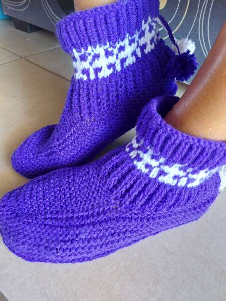Chaussettes tricotees в фото 5