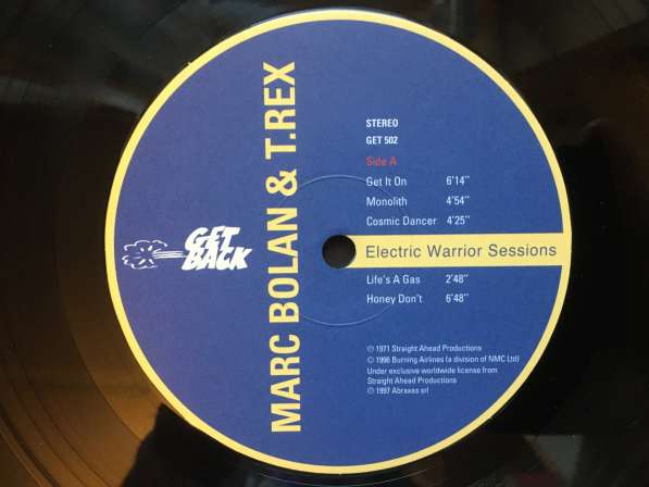 T-Rex / Electric Warrior Sessions / NEW LP 1997 EU в Москве фото 6