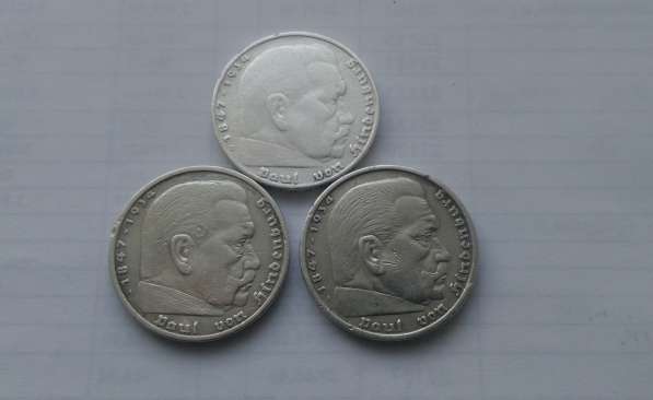 5 марок 1935-1936 г. (Серебро)