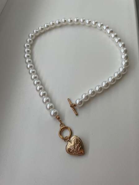 Ожерелье из жемчуга с сердечком в Егорьевске