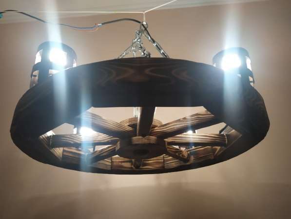 Люстра потолочная колесо в Москве фото 8