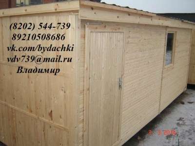 Вагончик (бытовка) деревянная цена 41000 в Череповце фото 8