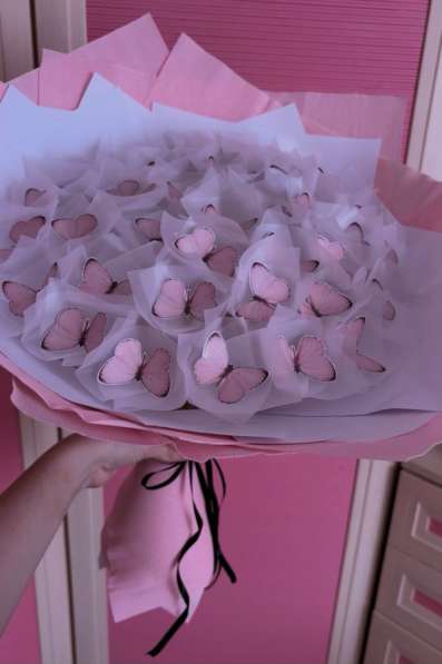 Готовый букет из бабочек