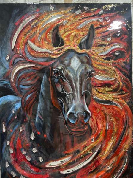 Интерьерная картина ‘красный конь’