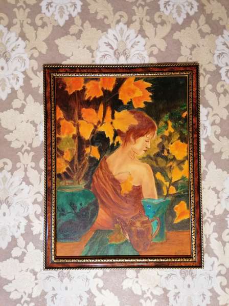 Картина маслом Осень (Леди осень) живопись в Москве