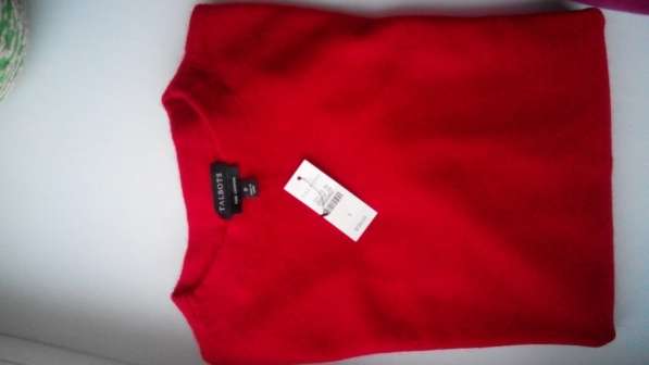 100% кашемир новый свитер, цвет красный, p.44 (из США) в Москве фото 8