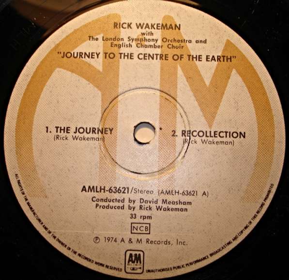 Пластинка Rick Wakeman ‎– Journey To The Center Of The Earth в Санкт-Петербурге