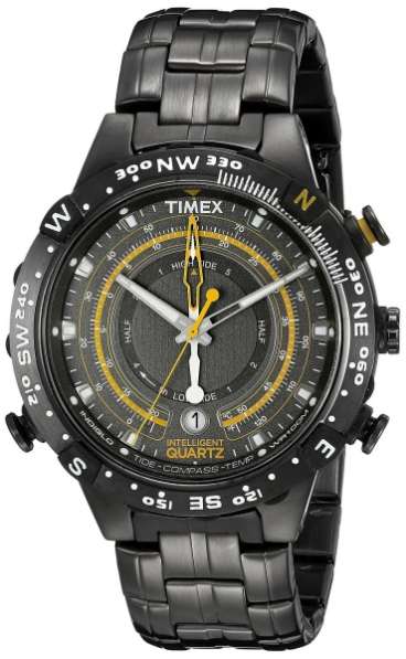 Мужские кварцевые часы с компасом Timex Adventure T2P139