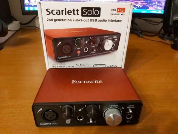 Внешняя звуковая карта Focusrite Scarlett Solo 2nd