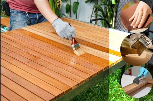 Восстановление лакокрасочного покрытия, отбеливание древесин в 
