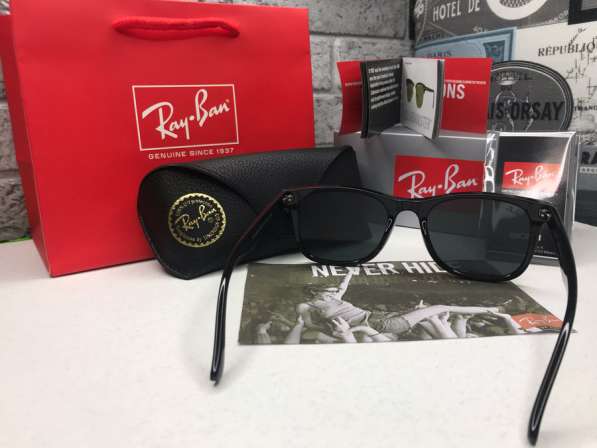 Солнцезащитные очки Ray Ban RB 4391D черные в Москве фото 4