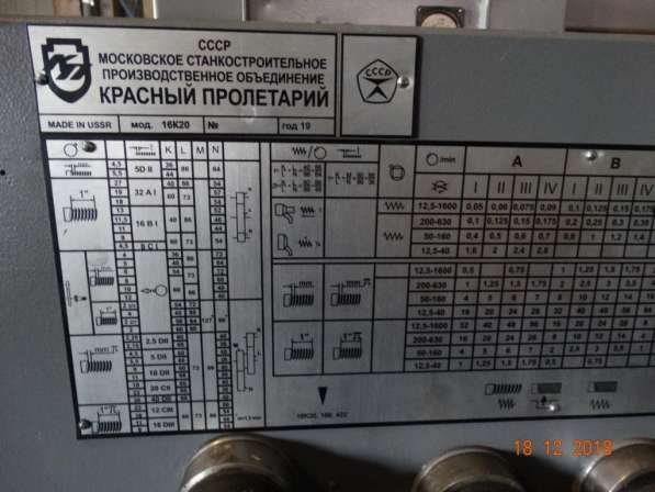 Продаю станки токарно-винторезные 16К20 после ревизии в Чебаркуле фото 7