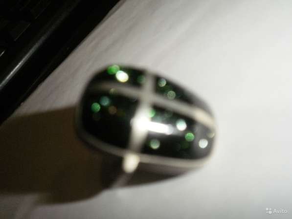 Винтаж перстень камень авантюрин темно-зеленый 80 в Москве