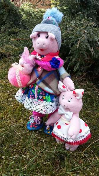 Свинка-мама. Текстильная куколка в Санкт-Петербурге фото 3