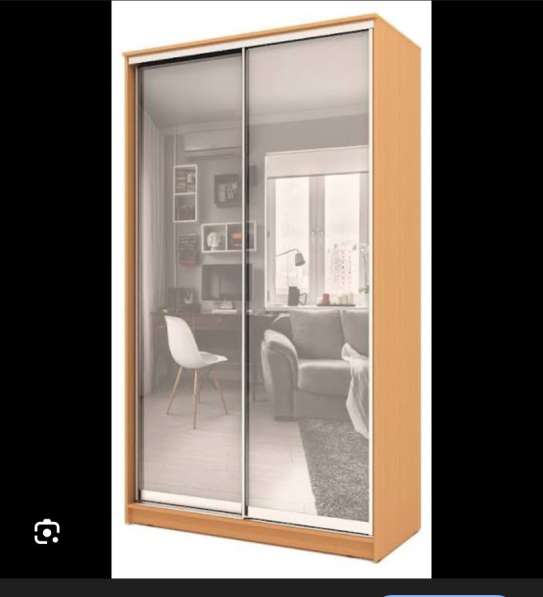 Шкаф купе двухдверный зеркало