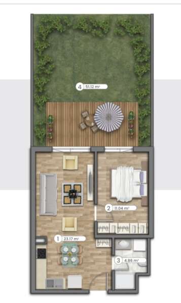 2-к. квартира 68м ² Турция, Стамбул, Бейликдюзю в фото 9