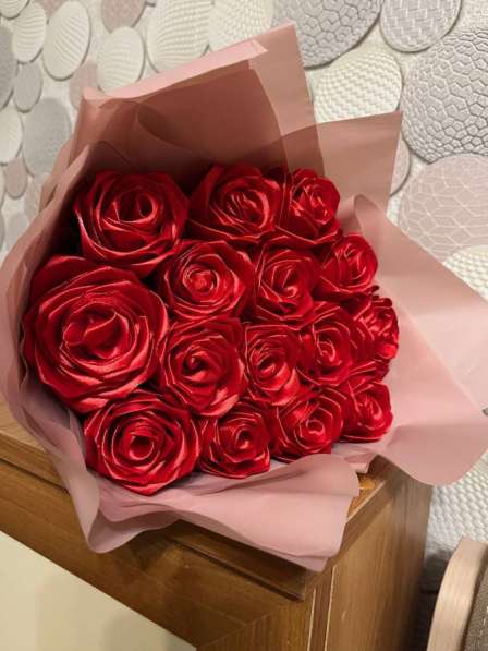 Розы из атласной ленты в Йошкар-Оле фото 3