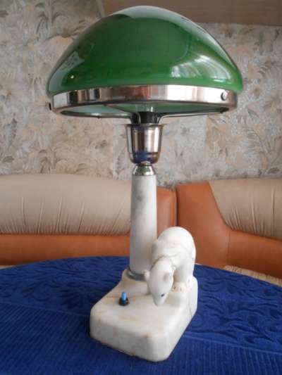 Лампа-часы в стиле "Ар-деко" СССР