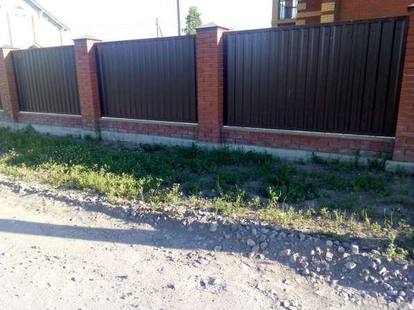 Забор под ключ с нашего или вашего материала в Новосибирске фото 3