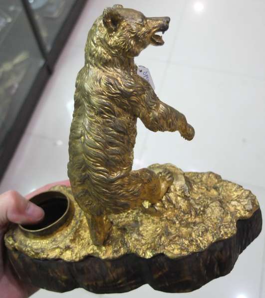 Бронзовая статуэтка чернильница Медведь редкая коллекционная в Ставрополе фото 4