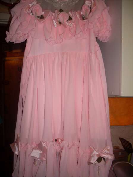 Детское праздничное розовое платье на девочку 6-8 лет в Москве фото 3