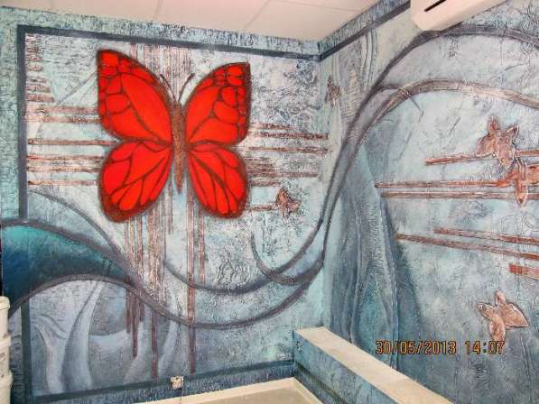 Декоративная штукатурка, декоративная покраска стен в Рязани