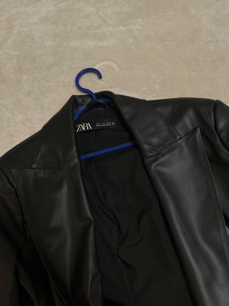 Пиджак кожаный Zara в Калининграде фото 3