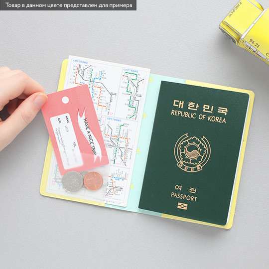 Обложка для паспорта Rainbow (разные цвета) / Бордовый