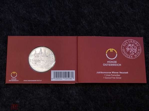 Австрия 825 лет Австрийскому монетному двору Винер-Нойштадт в Москве