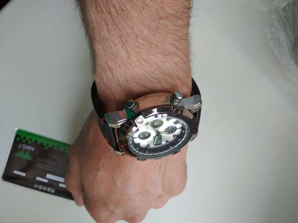 Большие часы AMST-3022 с кожаным ремешком в Омске фото 6